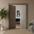 Nova 2HC Braga Palissandro  Matrix CPL  Modern Double Pre-Hung Door - Doors and Beyond
