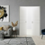 Braga 2HC Bianco Matrix CPL Frameless Modern Double Door - Doors and Beyond