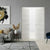 Braga 2HC Crema Matrix CPL Frameless Modern Double Door - Doors and Beyond