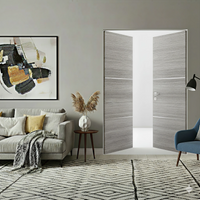 Braga 2H Olmo Matrix CPL Frameless Modern Double Door - Doors and Beyond