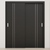 Braga 2V Blu Matrix CPL Modern Bypass Door - Doors and Beyond
