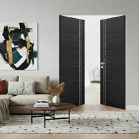 Braga 2V Blu Matrix CPL Frameless Modern Double Door - Doors and Beyond
