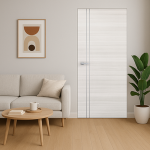 Braga 2V Crema Matrix CPL Frameless Modern Door - Doors and Beyond