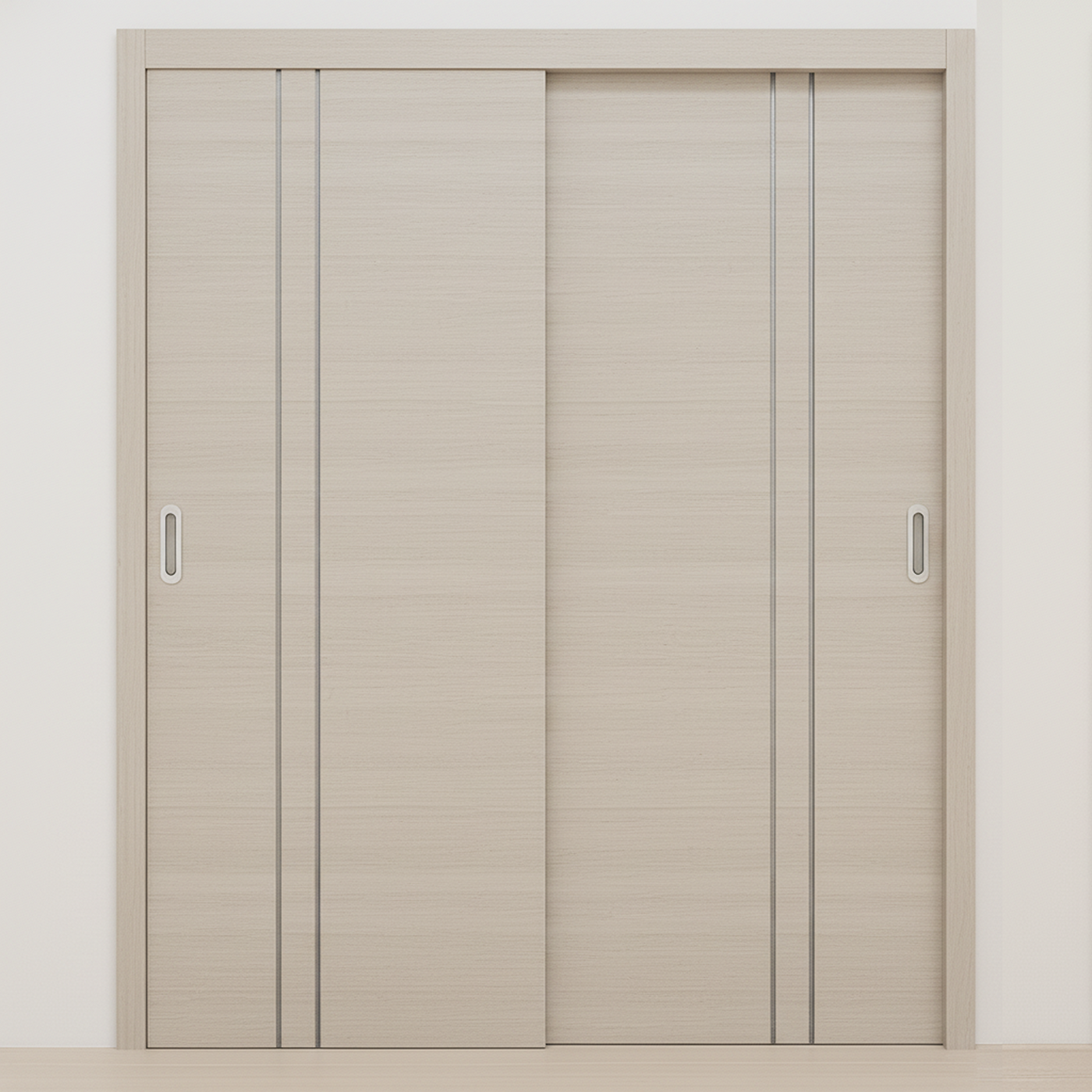 Braga 2V Crema Matrix CPL Modern Bypass Door - Doors and Beyond