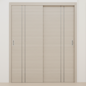 Braga 2V Crema Matrix CPL Modern Bypass Door - Doors and Beyond