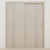 Braga 2V Crema Matrix CPL Modern Bypass Door - Doors and Beyond