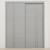 Braga 2V Olmo Matrix CPL Modern Bypass Door - Doors and Beyond