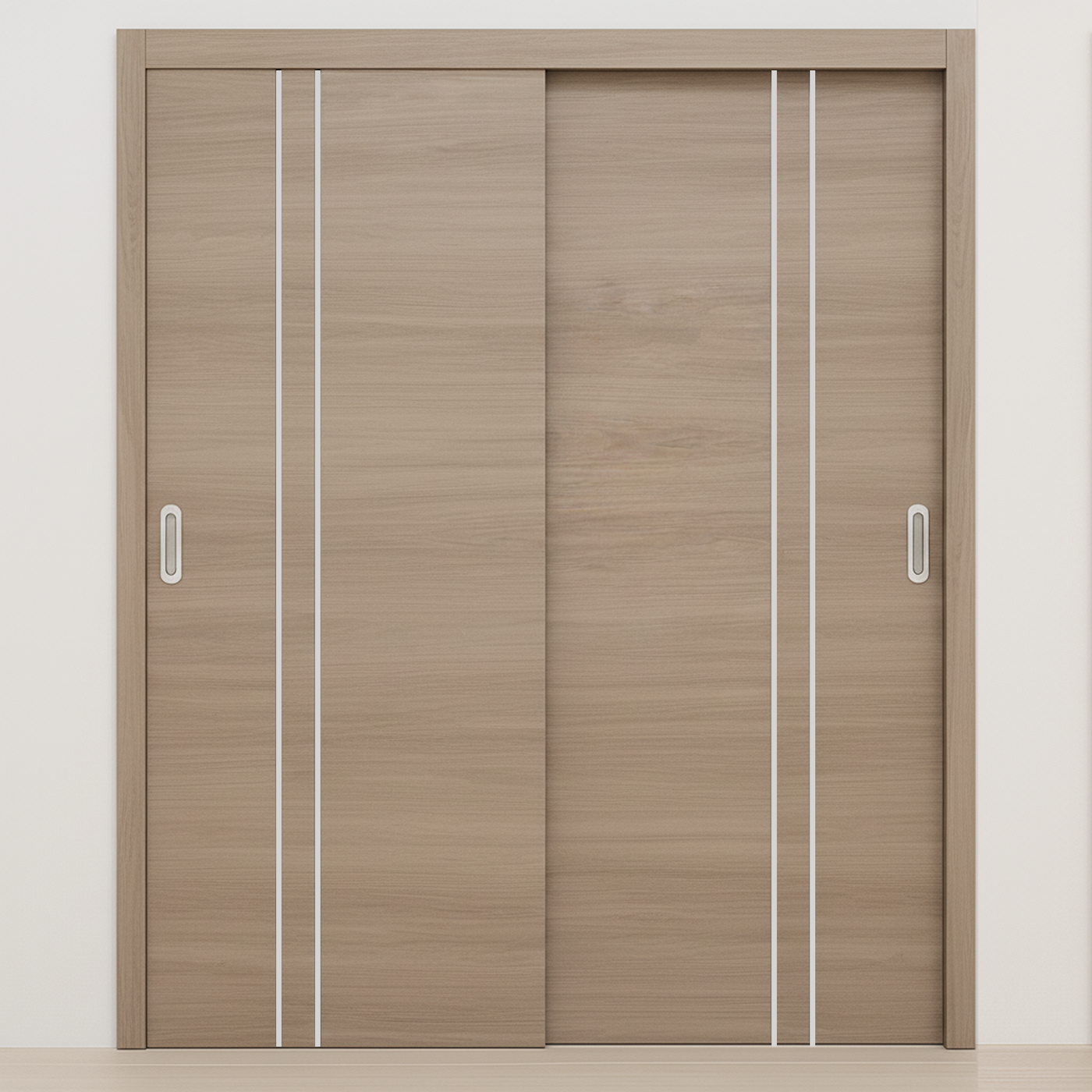 Braga 2V Palissandro Matrix CPL Modern Bypass Door - Doors and Beyond