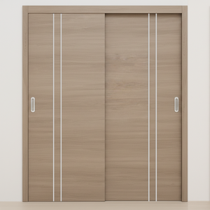 Braga 2V Palissandro Matrix CPL Modern Bypass Door - Doors and Beyond