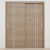 Braga 2V Palissandro Matrix CPL Modern Bypass Door - Doors and Beyond