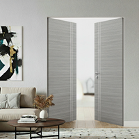 Braga 2V Olmo Matrix CPL Frameless Modern Double Door - Doors and Beyond