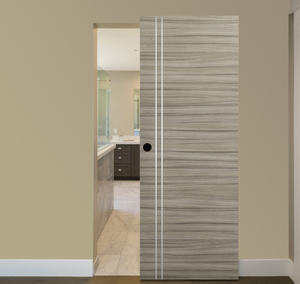 Nova 2V Braga Palissandro Matrix Laminated Modern Magic Door - Doors and Beyond