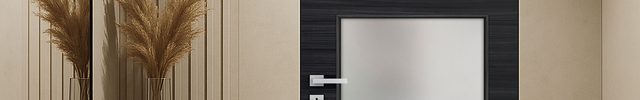 Modern custom door installation in Miami-Dade County home.