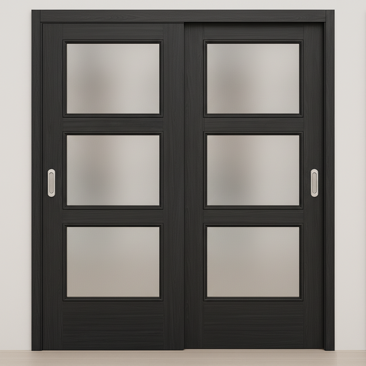 Bianco 3-Lite Blu Matrix CPL  Modern Bypass Door - Doors and Beyond