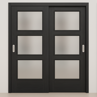 Bianco 3-Lite Blu Matrix CPL  Modern Bypass Door - Doors and Beyond