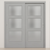 Braga 3-Lite Olmo Matrix CPL  Modern Bypass Door - Doors and Beyond