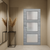 Braga 3-Lite Olmo Matrix CPL Frameless Modern Door - Doors and Beyond