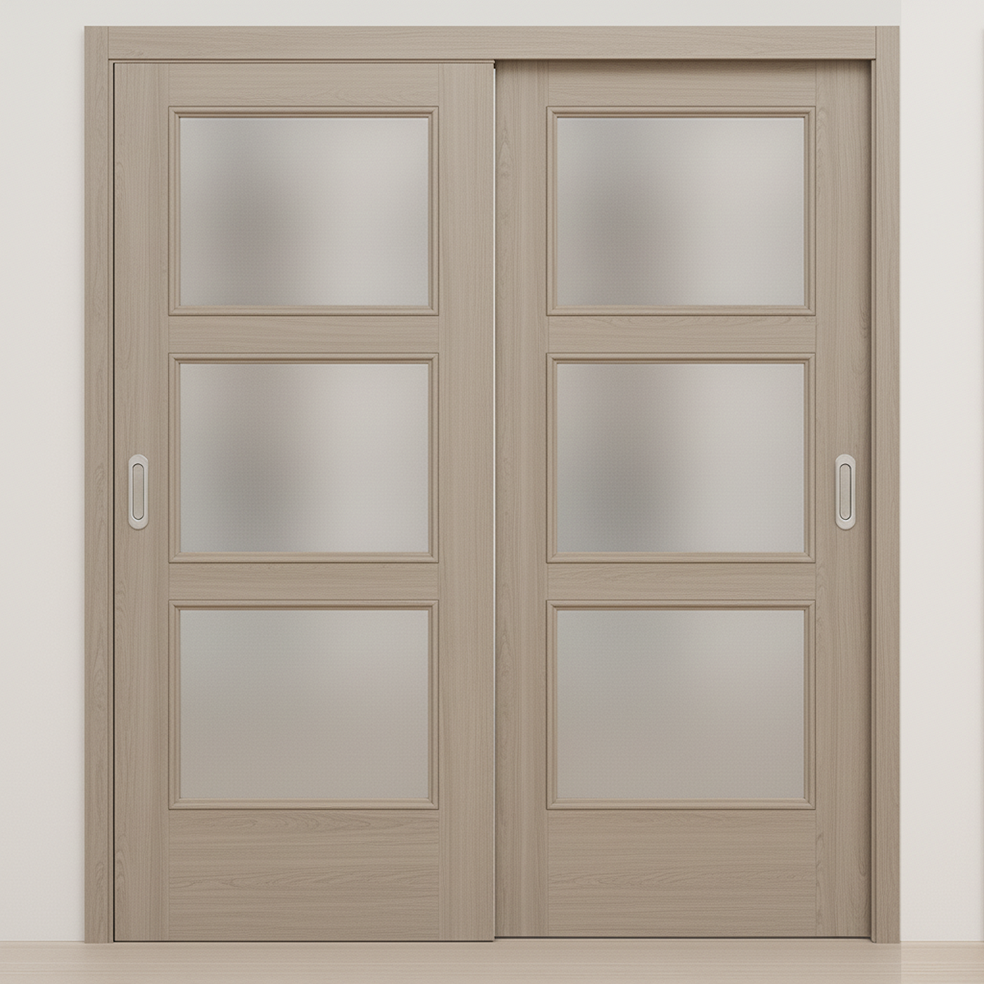 Braga 3-Lite Palissandro Matrix CPL  Modern Bypass Door - Doors and Beyond
