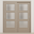 Braga 3-Lite Palissandro Matrix CPL  Modern Bypass Door - Doors and Beyond