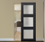 Nova 3-Lite Braga Blu Matrix Laminated Modern Magic Door - Doors and Beyond