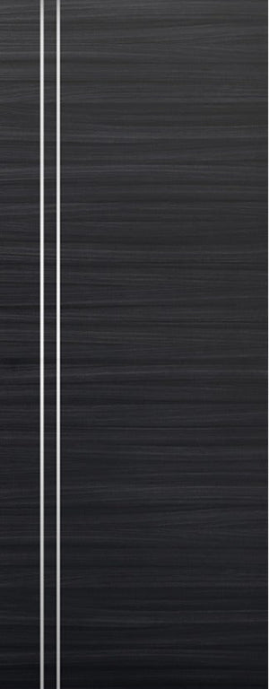 Nova 2V  Braga Blu Matrix CPL  Modern Door Slab - Doors and Beyond