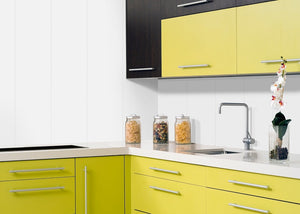 Vilo Motivo Panel Vinyl Eco White Gloss 104 5/16" x 9 13/16" - 4 pack - 28 1/2 sq feet - Doors and Beyond