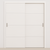 Braga 3H Bianco Matrix CPL Modern Bypass Door - Doors and Beyond