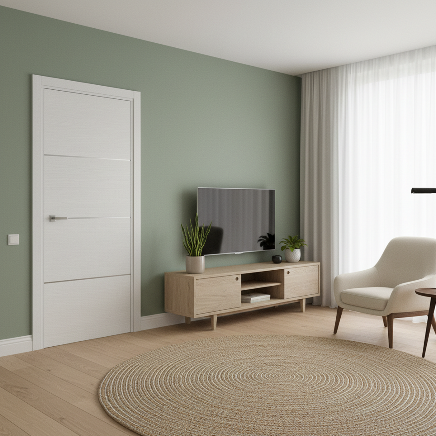 Nova 3H Braga Bianco Matrix CPL Modern Single  Pre-hung Door - Doors and Beyond