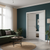 Nova 3H Braga Bianco Matrix CPL Modern Double Pre-Hung Door - Doors and Beyond