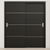 Braga 3H Blu Matrix CPL Modern Bypass Door - Doors and Beyond