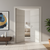 Nova 4H Braga Crema Matrix CPL  Modern Double Pre-Hung Door - Doors and Beyond