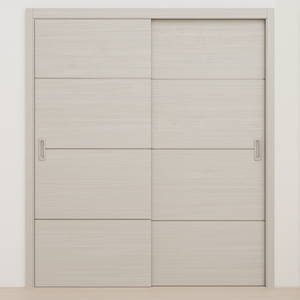 Braga 3H Crema Matrix CPL Modern Bypass Door - Doors and Beyond