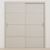 Braga 3H Crema Matrix CPL Modern Bypass Door - Doors and Beyond