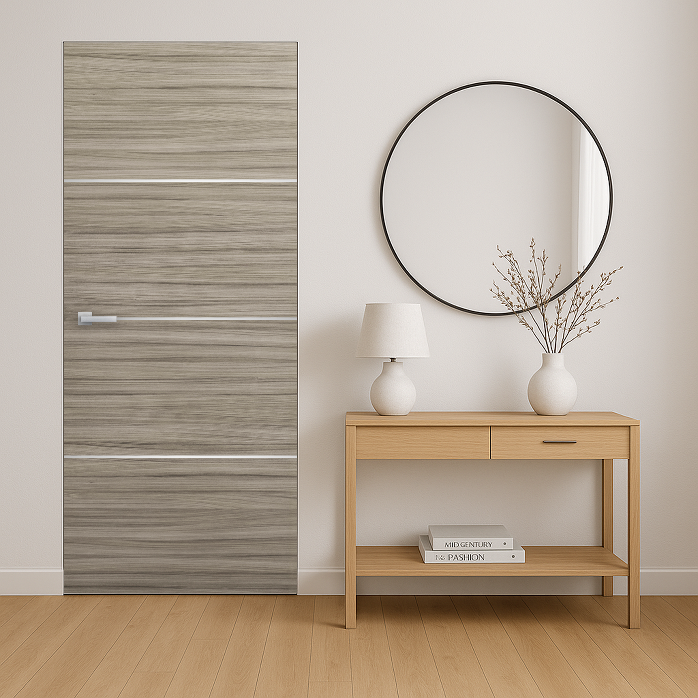 Braga 3H Palissandro Matrix CPL Frameless Modern Door - Doors and Beyond