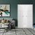 Braga 3H Bianco Matrix CPL Frameless Modern Double Door - Doors and Beyond