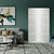 Braga 3H Crema Matrix CPL Frameless Modern Double Door - Doors and Beyond