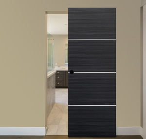 Nova 3H Braga Blu Matrix Laminated Modern Magic Door - Doors and Beyond