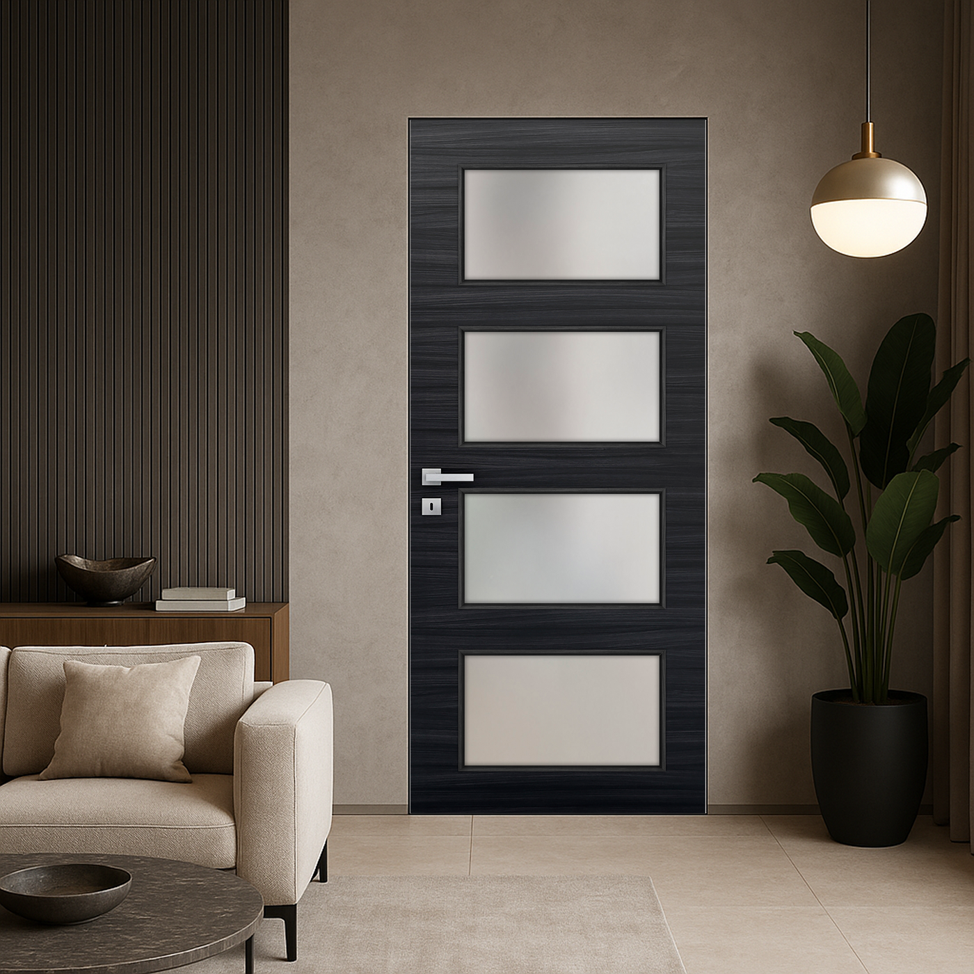 Custom hurricane-resistant door installed in Broward County FL