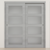 Braga 4-Lite Olmo Matrix CPL  Modern Bypass Door - Doors and Beyond