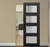 Nova 4-Lite Braga Blu Matrix Laminated Modern Magic Door - Doors and Beyond