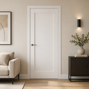 Nova Stile 059 Soft White Laminated Modern Pre-Hung Door - Doors and Beyond