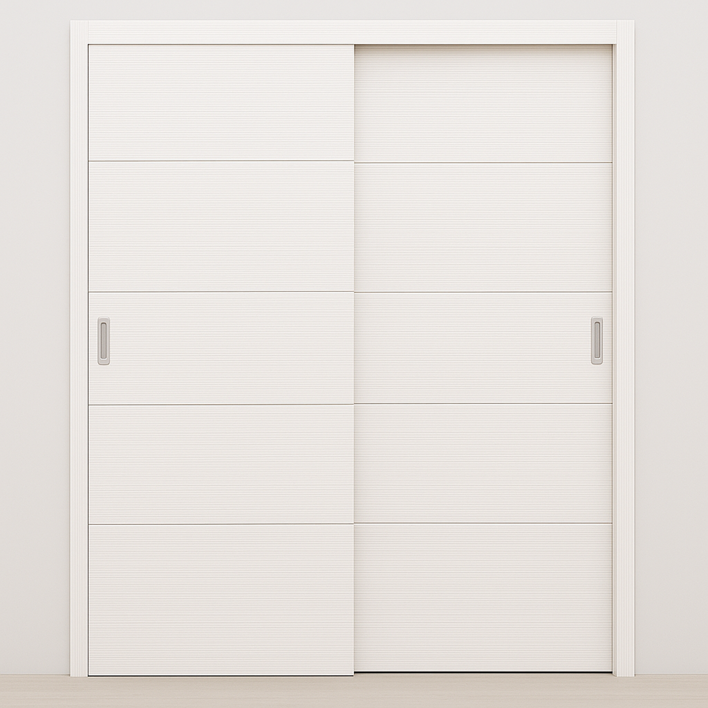 Braga 4H Bianco Matrix CPL Modern Bypass Door - Doors and Beyond
