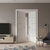 Nova 4H Braga Bianco Matrix CPL Modern Double Pre-Hung Door - Doors and Beyond