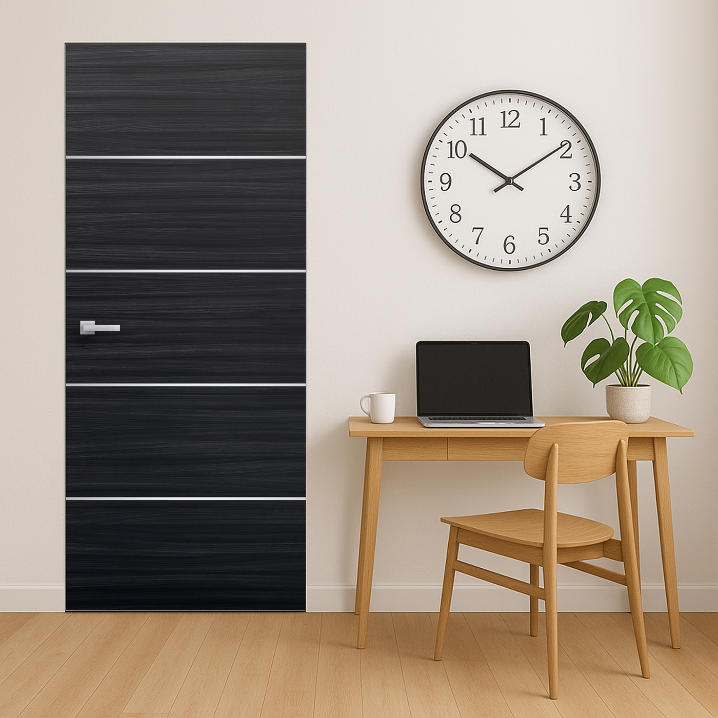 Braga 4H Blu Matrix CPL Frameless Modern Door - Doors and Beyond