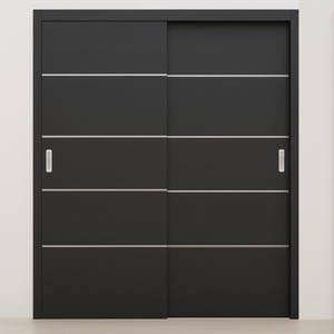 Braga 4H Blu Matrix CPL Modern Bypass Door - Doors and Beyond
