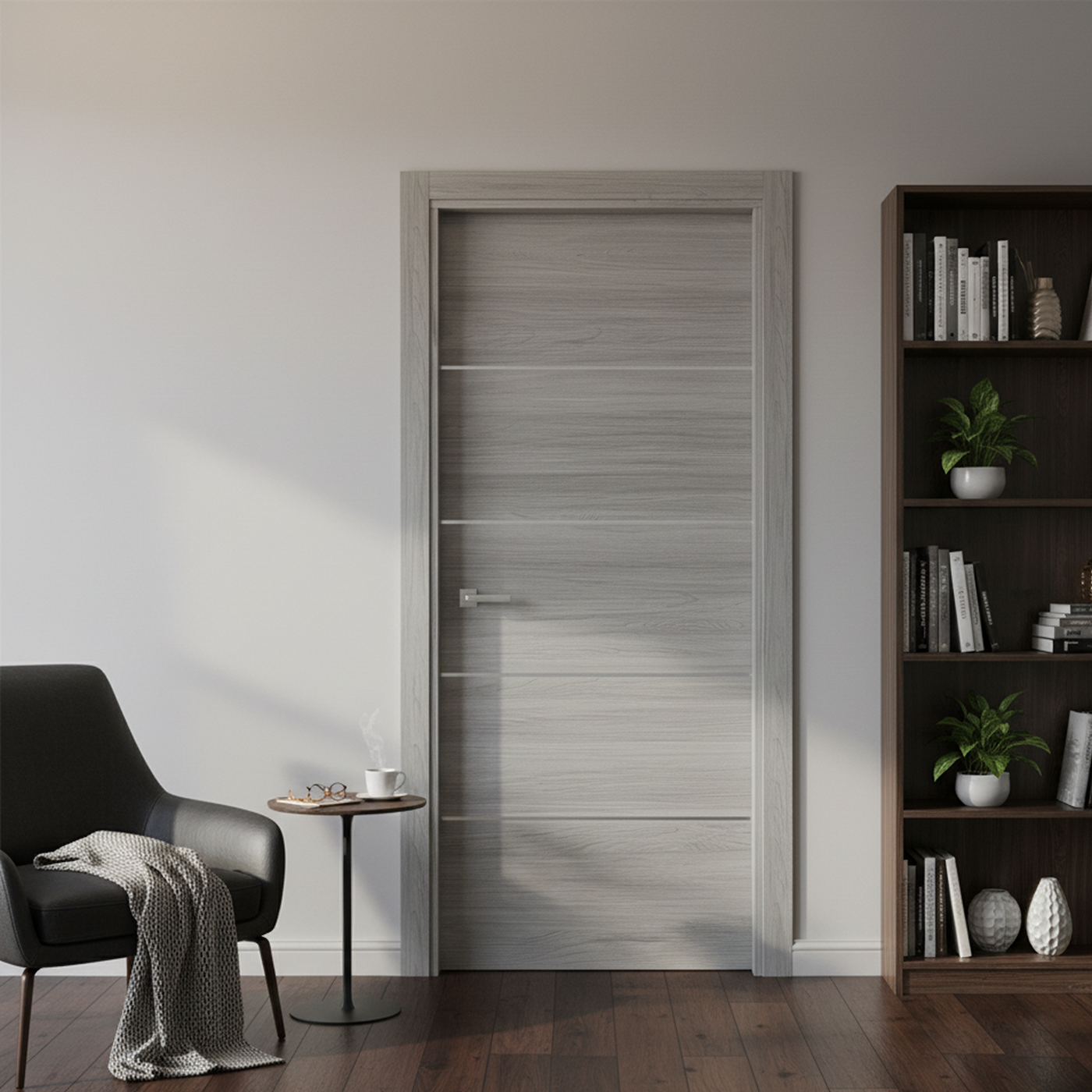 Nova 4H Braga Olmo Matrix CPL Modern Single Pre-hung Door - Doors and Beyond