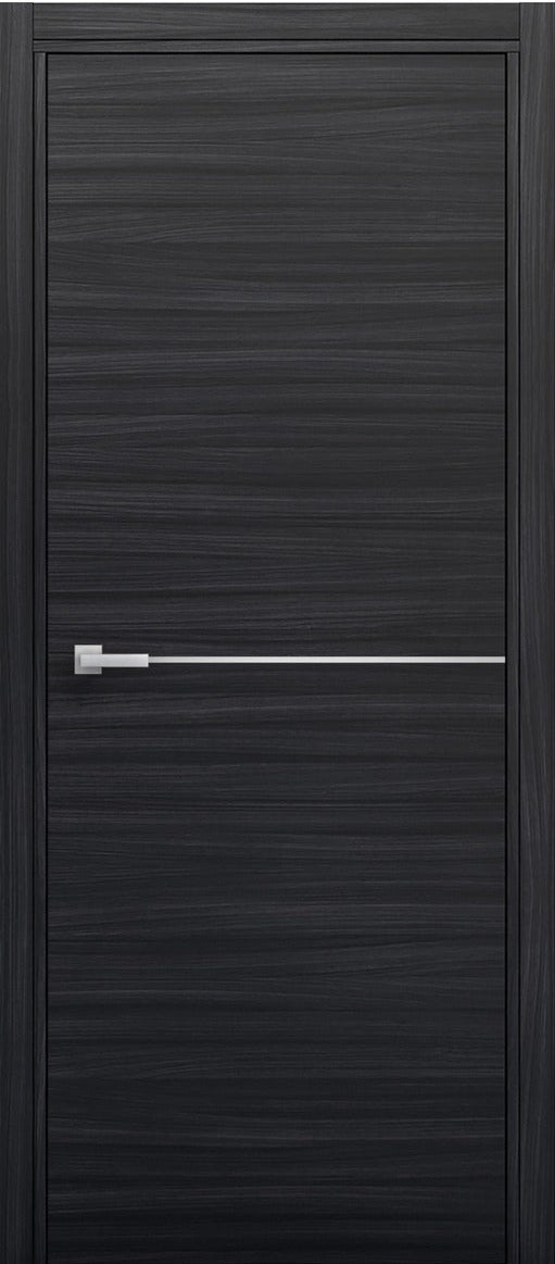 Nova 1H Braga Blu  Matrix CPL Modern Single Pre-hung Door - Doors and Beyond