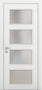 Nova 4-Lite Braga Bianco Matrix CPL Modern Single Pre-hung Door
