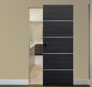 Nova 4H Braga Blu Matrix Laminated Modern Magic Door - Doors and Beyond