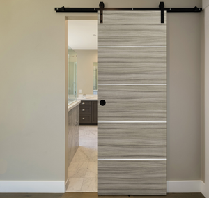 Nova 4H Braga Palissandro Matrix Laminated Modern Barn Door - Doors and Beyond